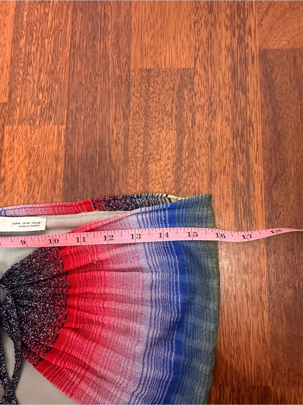 Zara Fairy style Rainbow Multicolor Metallic Bandeau Halter Top. Blogger. Rave. - Picture 12 of 13